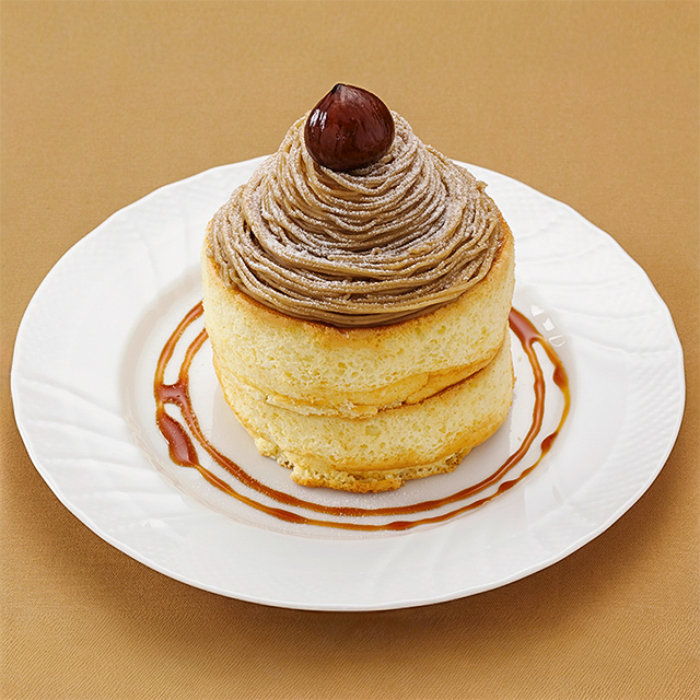 栗のスフレパンケーキ ダブル