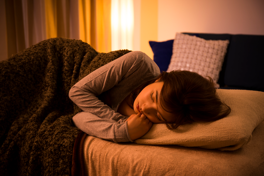 ぐっすり眠る