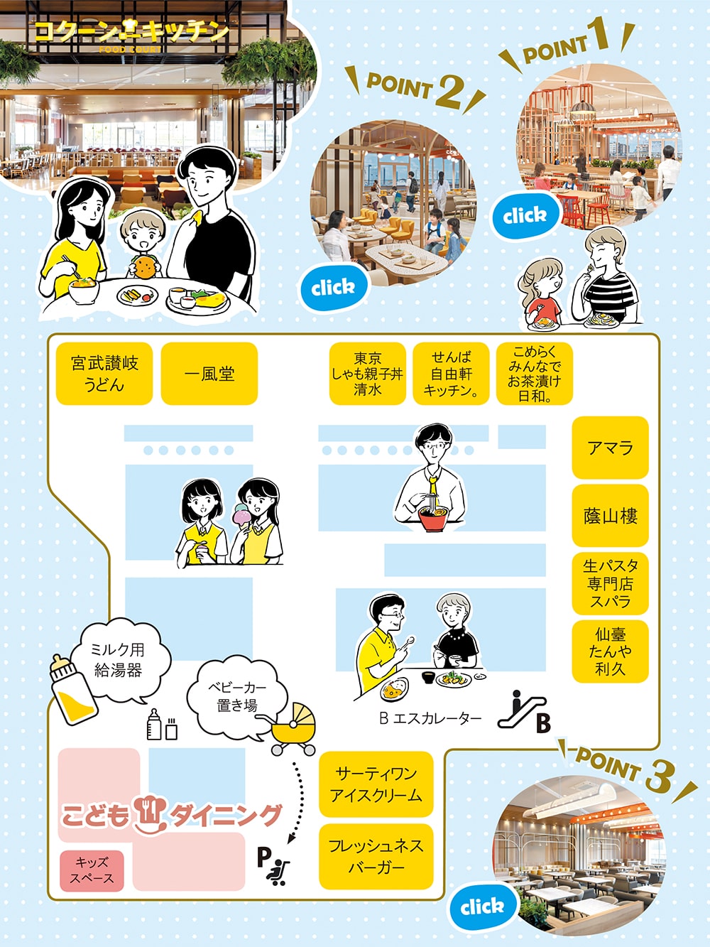 コクーンキッチン フロアマップ