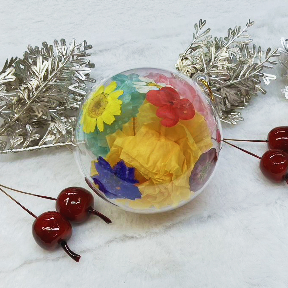 押し花キャンドルアート