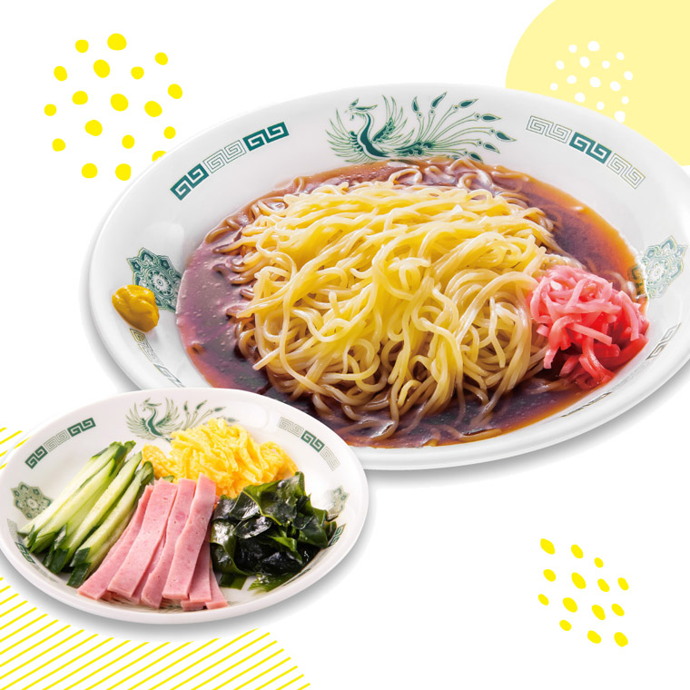 黒酢しょうゆ冷し麺