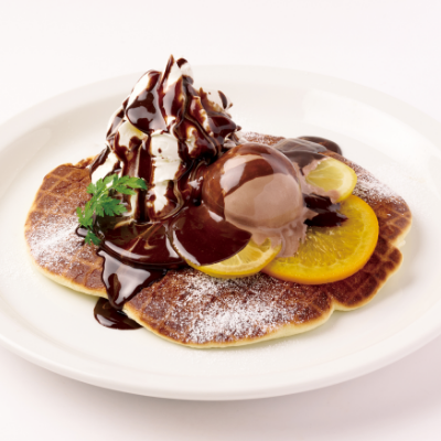 ワッフルパンケーキ ショコラオランジュ